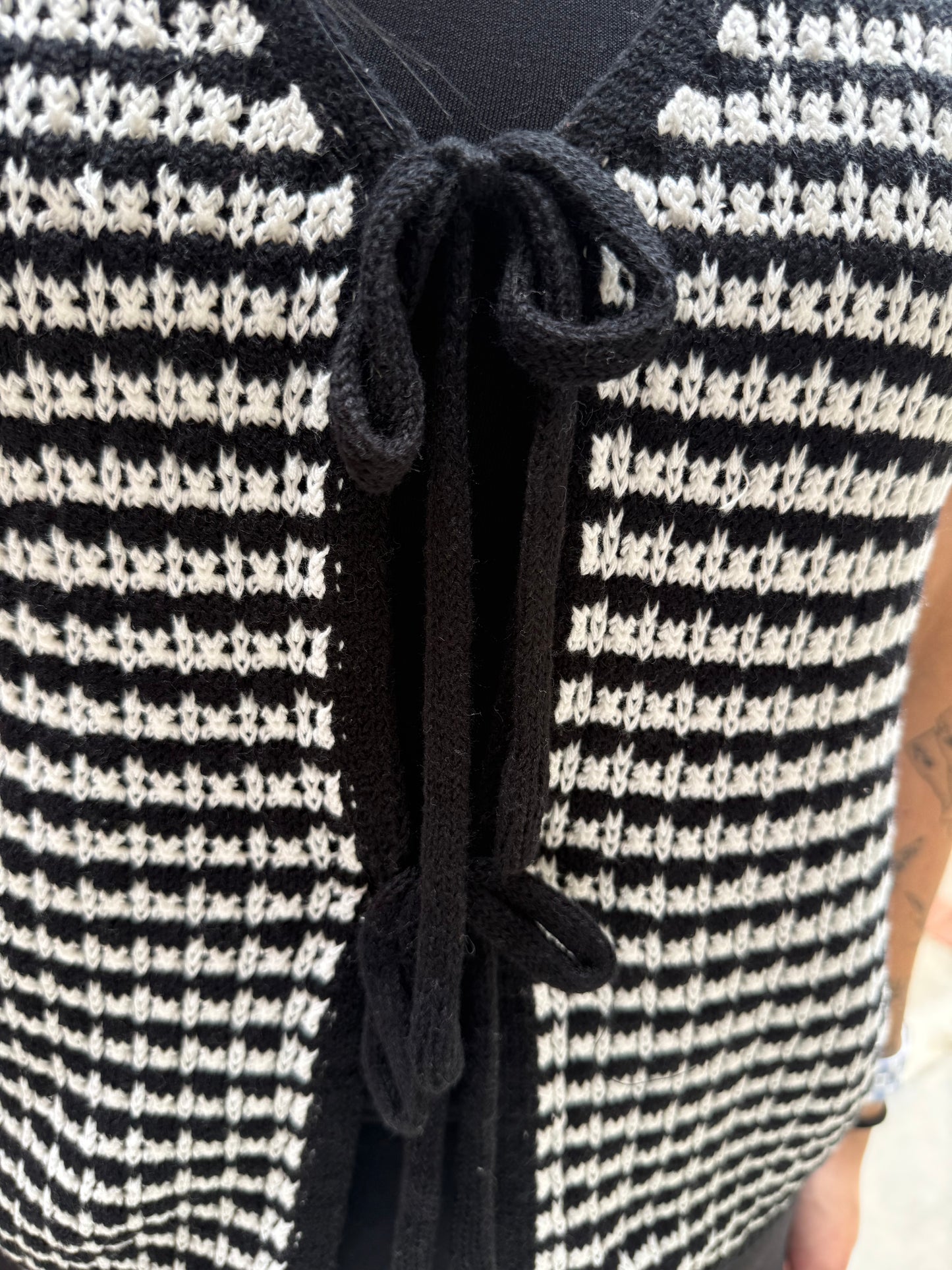 Meghan Bow Tied Sweater Vest