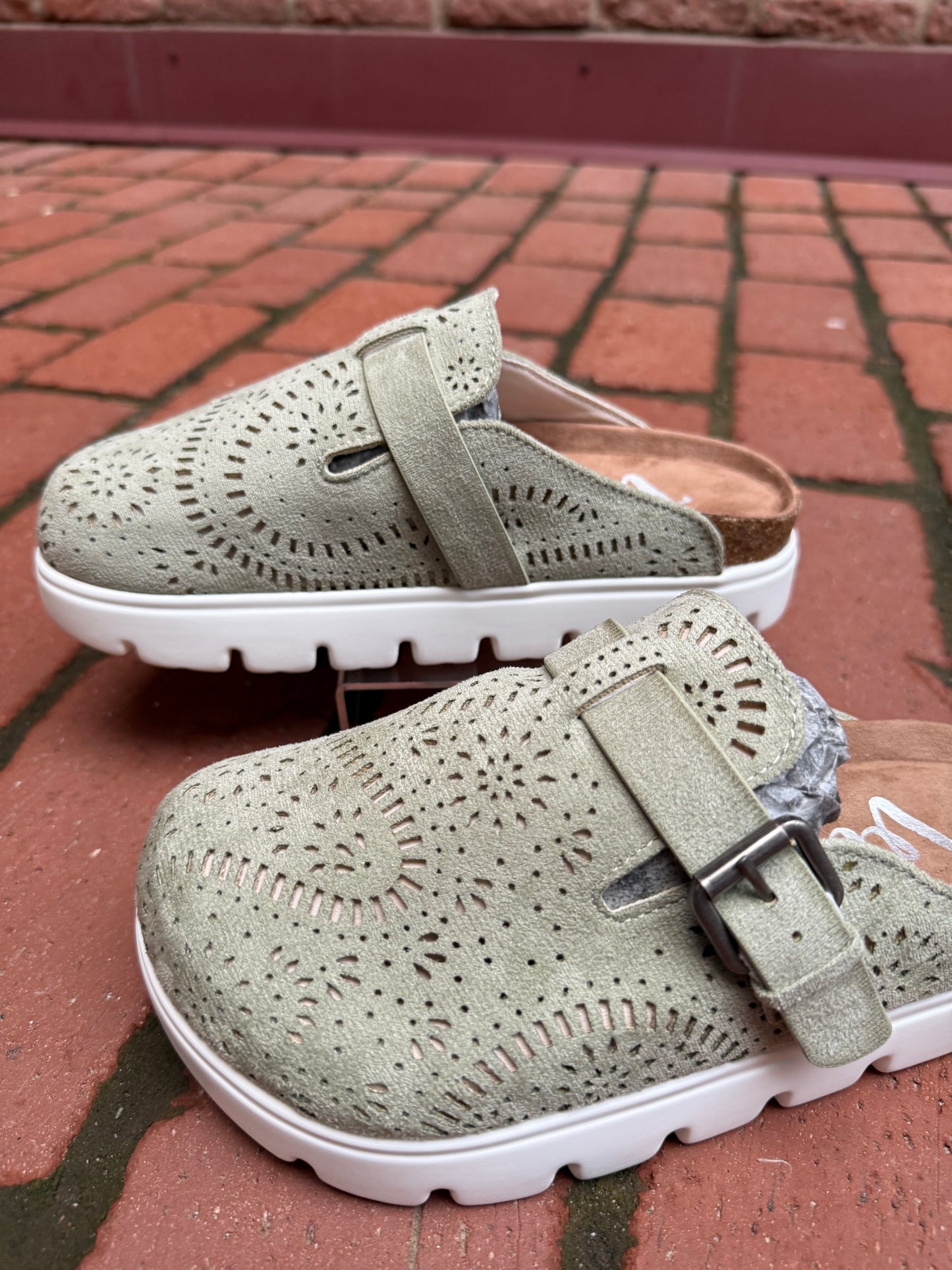 Lulu Clog in Sage