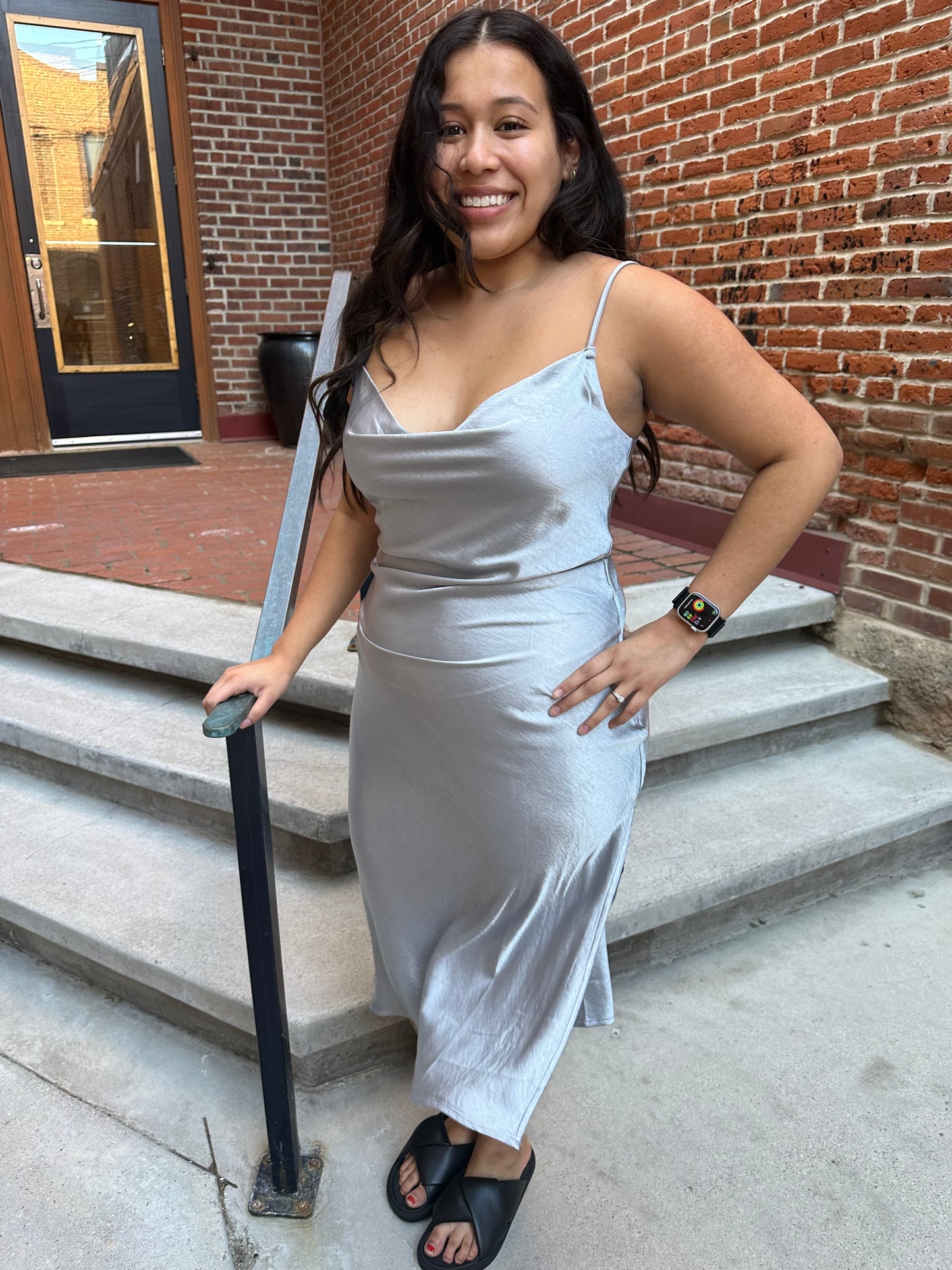 Jordan Midi Dress in Moonlight