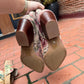 The Karina Mauve Tapestry Fall Bootie
