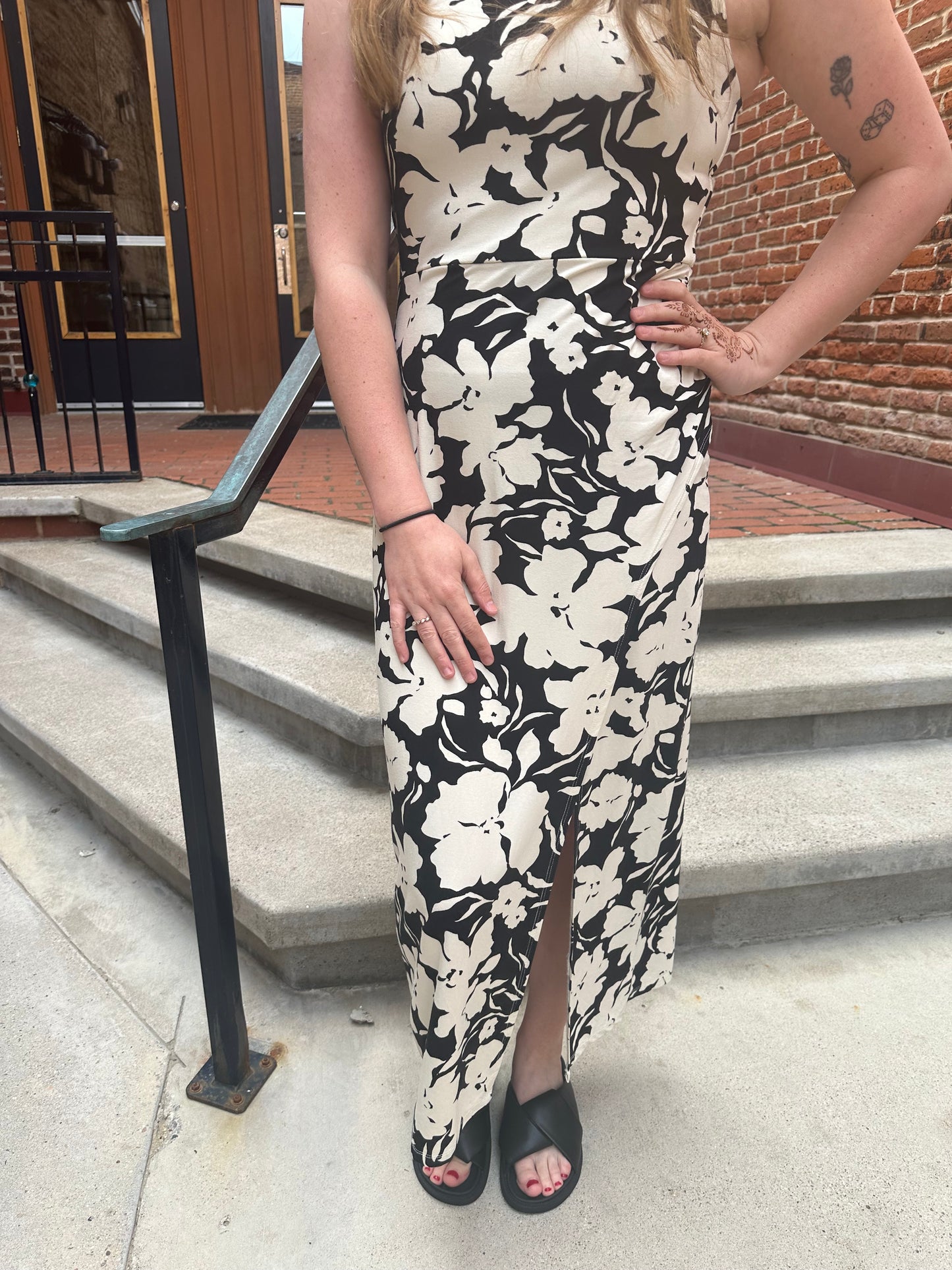 Valencia La Plage Midi Dress in Floral