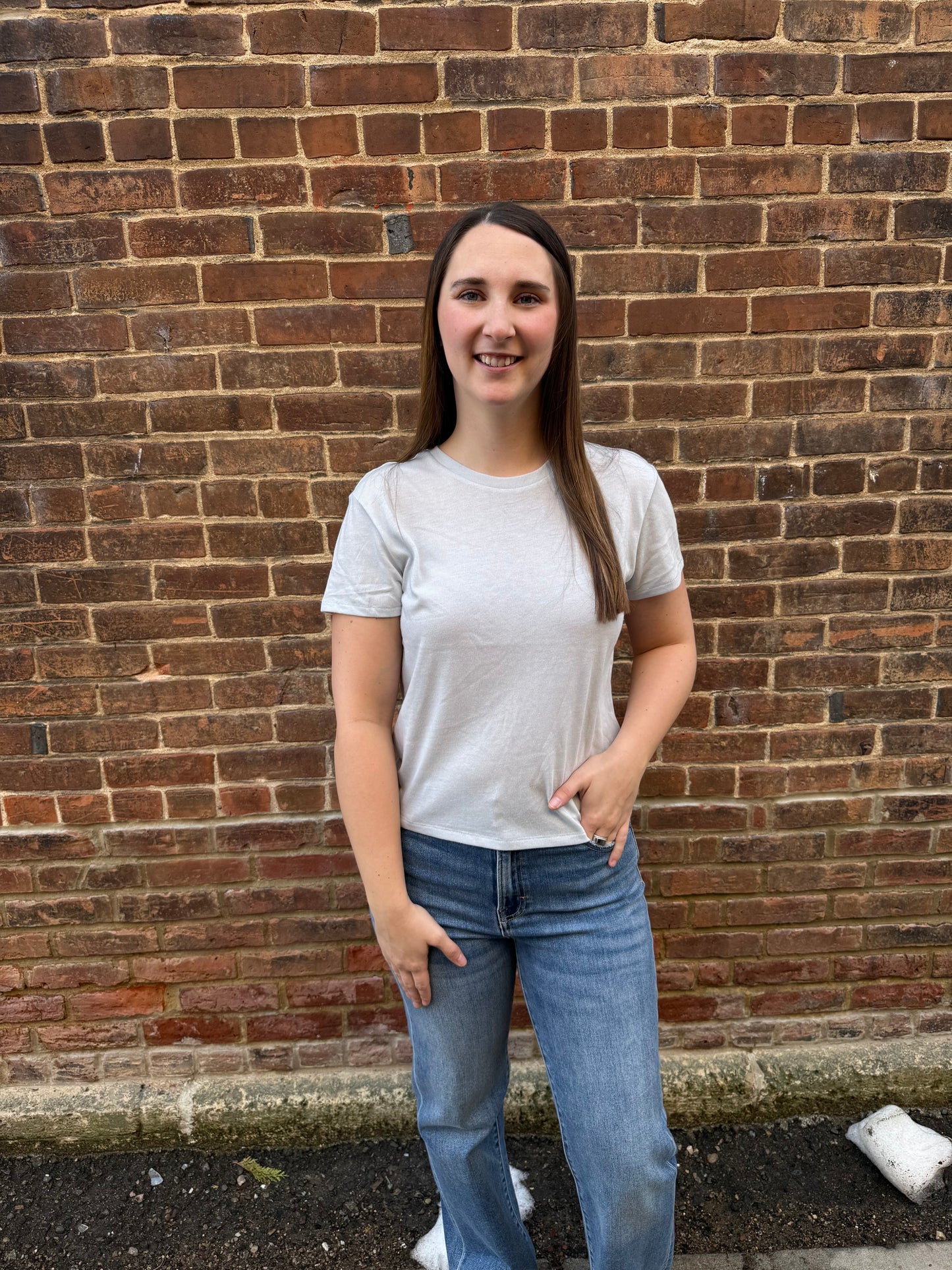 Tourist Knit Jersey Tee in Rain