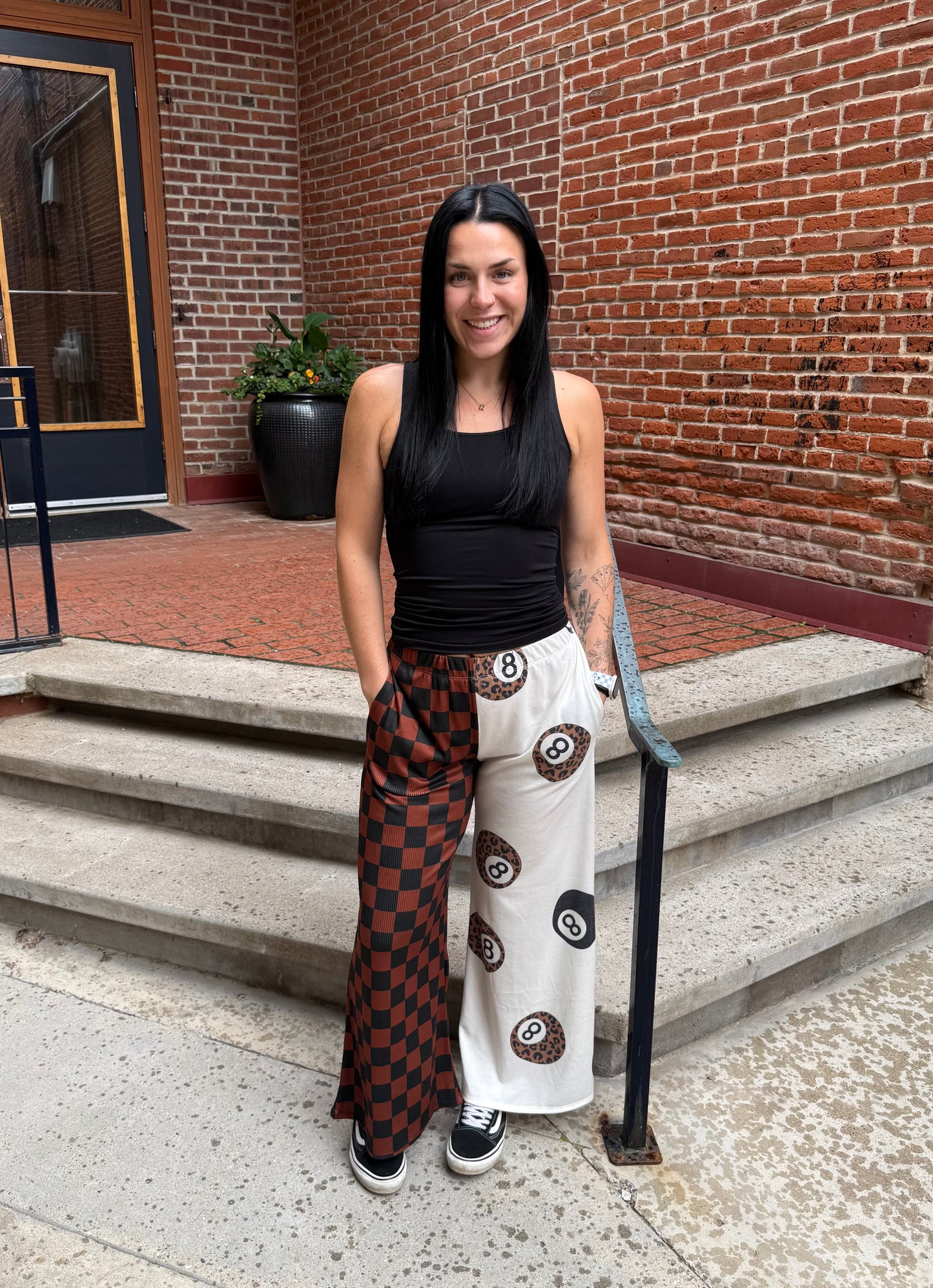 Jessie 8-Ball Checkered Pants
