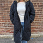 Norah Quilted Puffer Jacket in Black