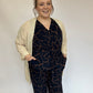 Stephanie Sleeveless Wrap Wide Leg Jumpsuit in Plus