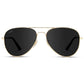 Maxwell Gold Frame Black Lens Sunglasses