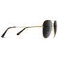 Maxwell Gold Frame Black Lens Sunglasses
