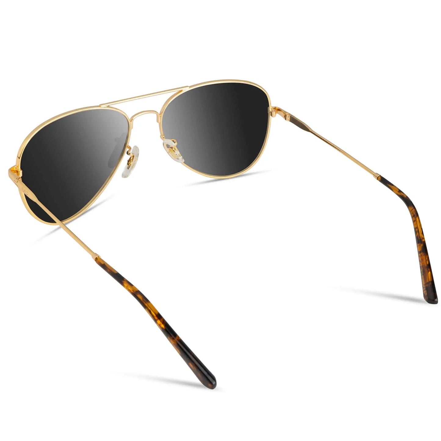 Maxwell Gold Frame Black Lens Sunglasses