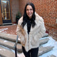 Diana Shaggy Notch Collared Faux Fur Coat
