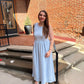Charlotte Midi Dress in Light Blue