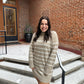 Fin Stripe Sweater Dress Heather Taupe