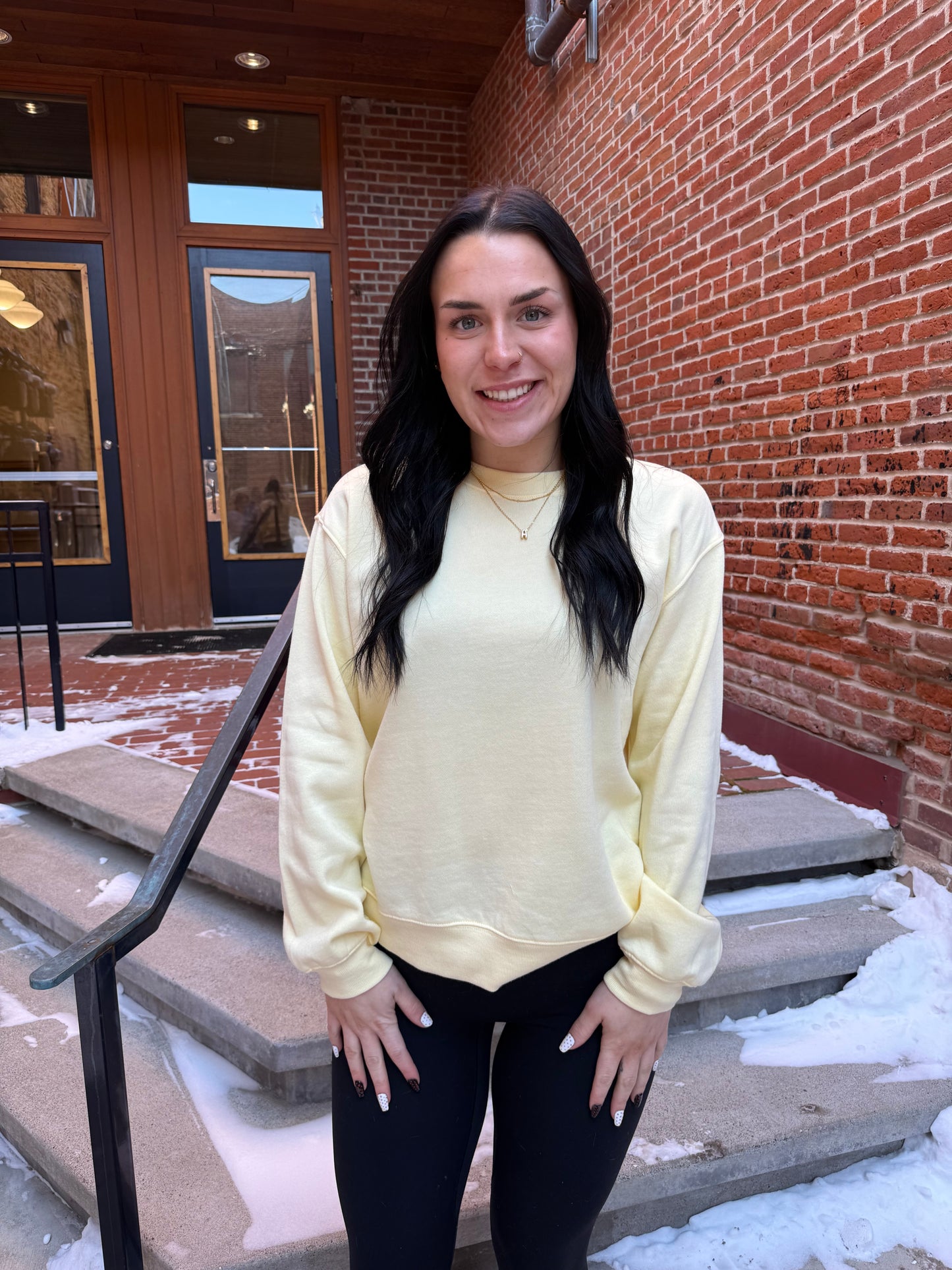 Classic Boyfriend Sweatshirt in Butter Yellow