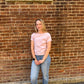 Torrie Modern Slub Tee in Lilac Gray