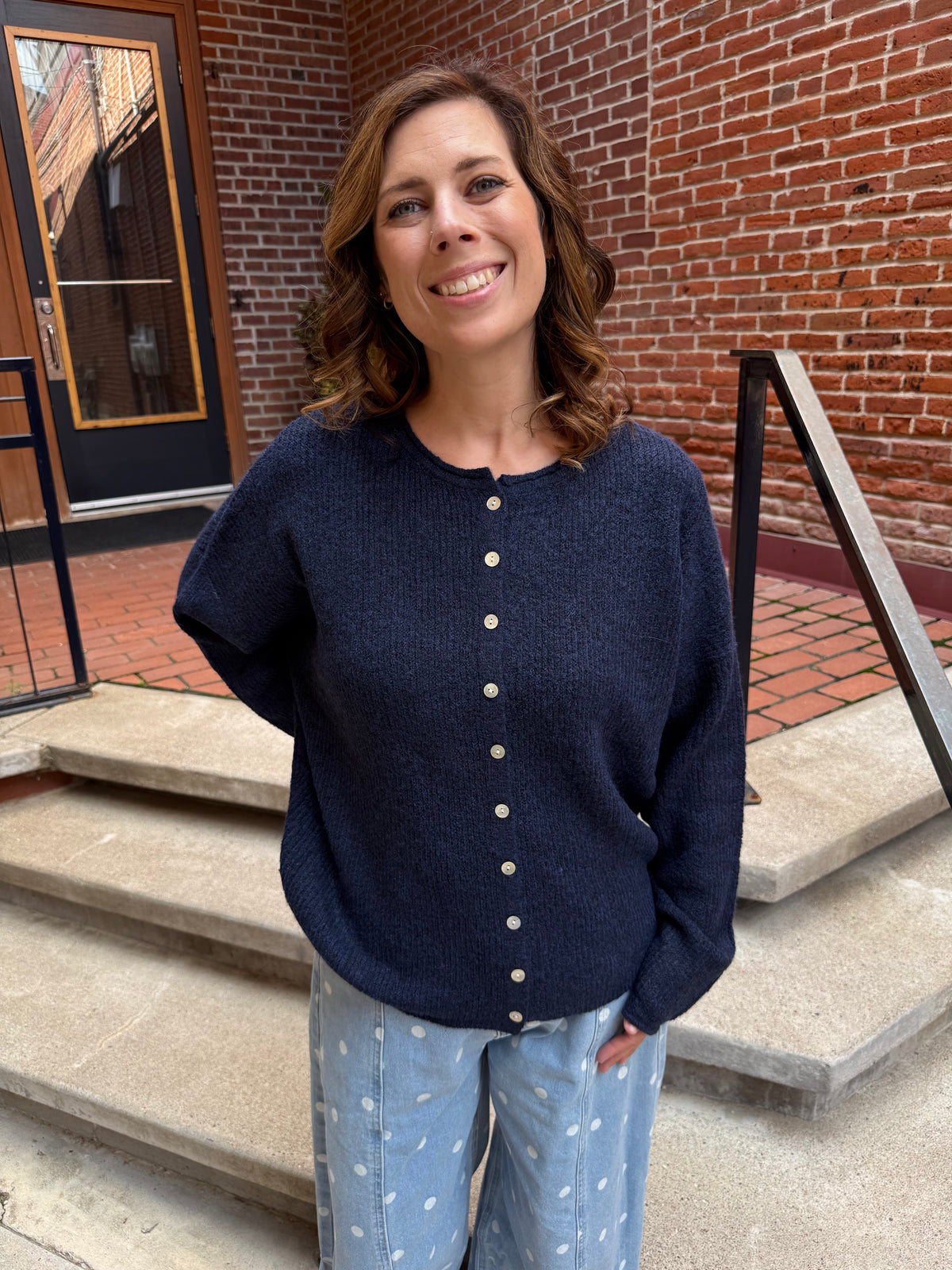 Carrie Cardigan in Navy