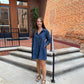 Olivia Long Sleeve Denim Dress