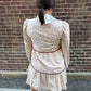 Autumn Bloom Floral Babydoll Mini Dress