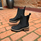 Jorey Black Lug Sole Block Heel