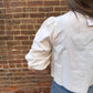 Bree 3/4 Puff Sleeve Embroidered Tie Front Blouse