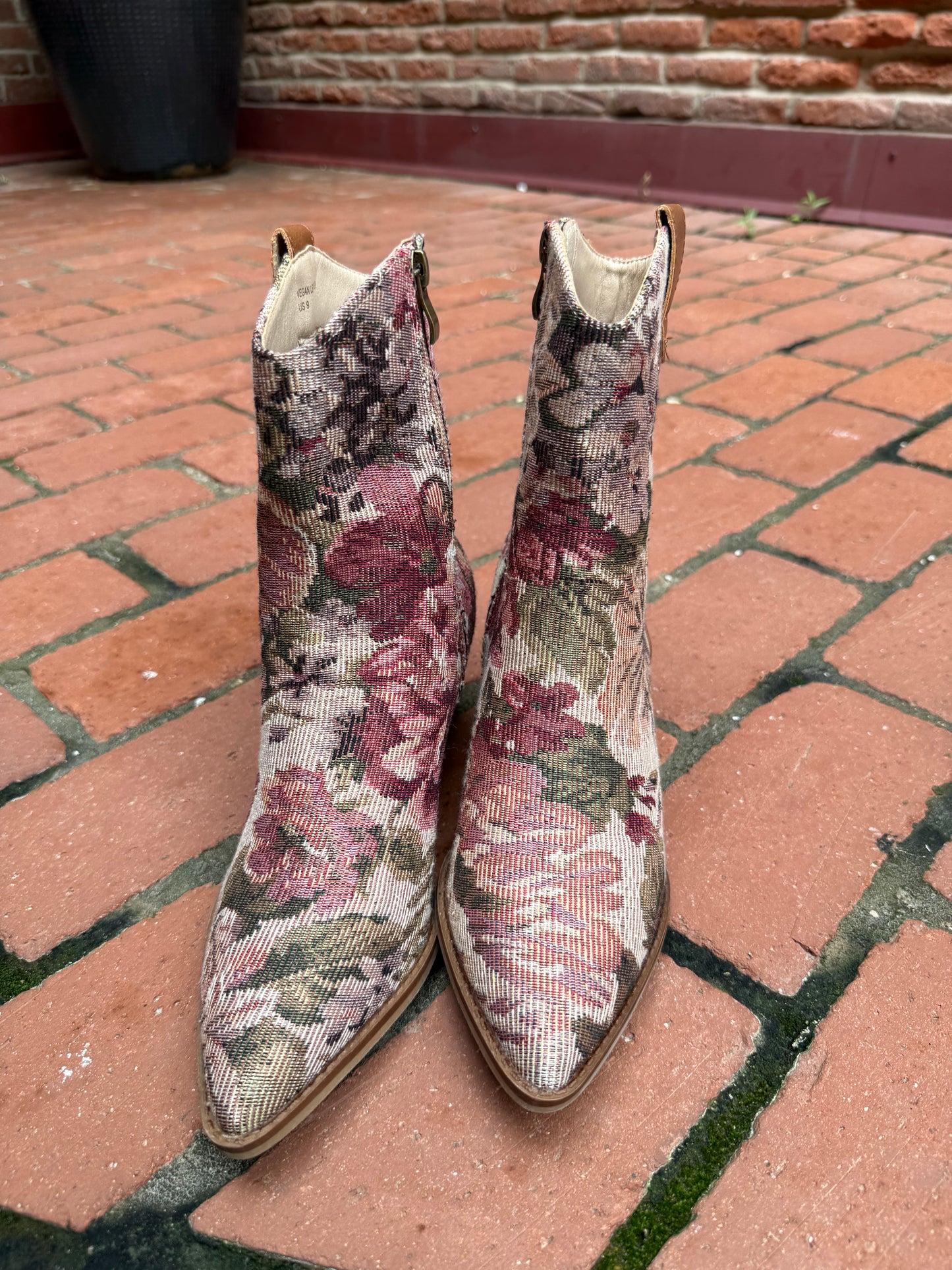 The Karina Mauve Tapestry Fall Bootie