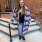 Faye Purple, Green & Tan Plaid Coat