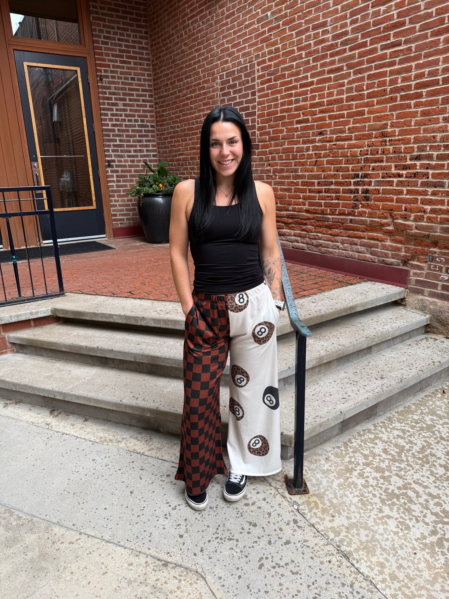 Jessie 8-Ball Checkered Pants