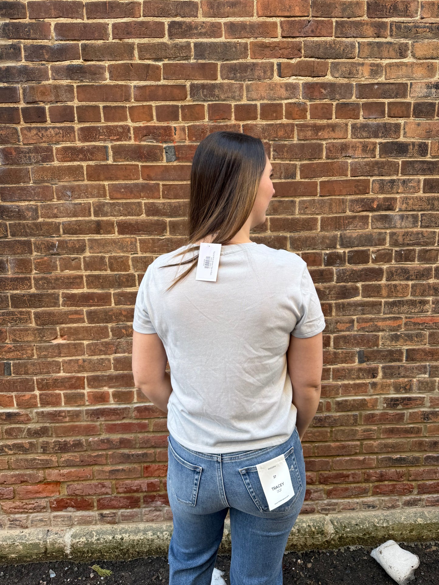 Tourist Knit Jersey Tee in Rain