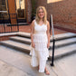 Madison Pleated Dress in White