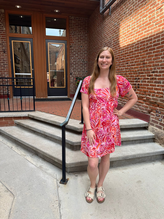 Elle Square Neck Dress