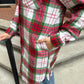 Ophelia Red, Green & White Plaid Long Flannel