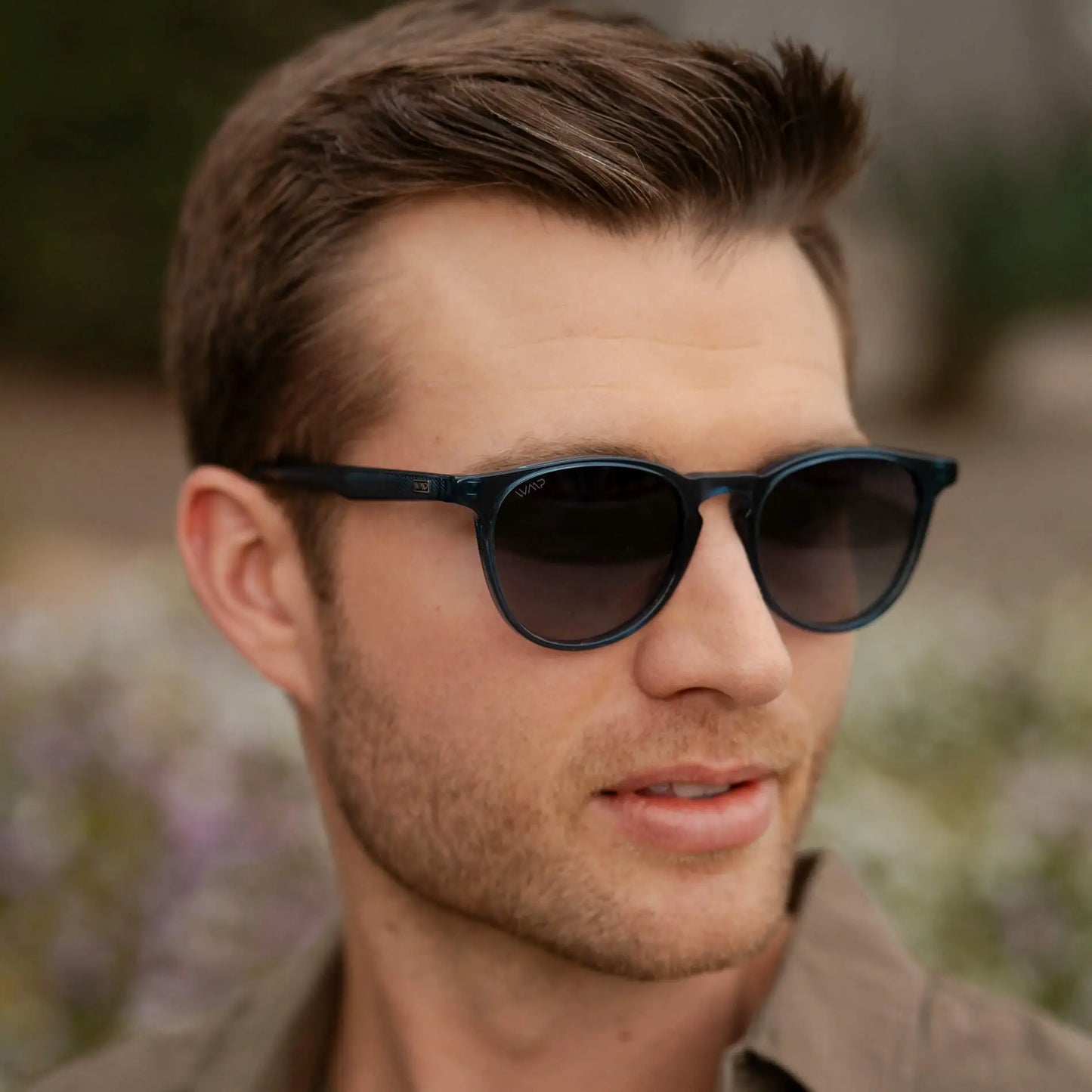 Rowan Polarized Sunglasses in Crystal Cobalt