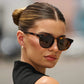 Tate Classic Round Retro Tortoise Polarized Sunglasses