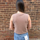 Noelle Textured Tank Top in Milk Shake