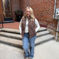 Ava Reversible Vest in Brown