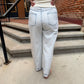 Cayla Embroidered Straight Leg Mom Jeans
