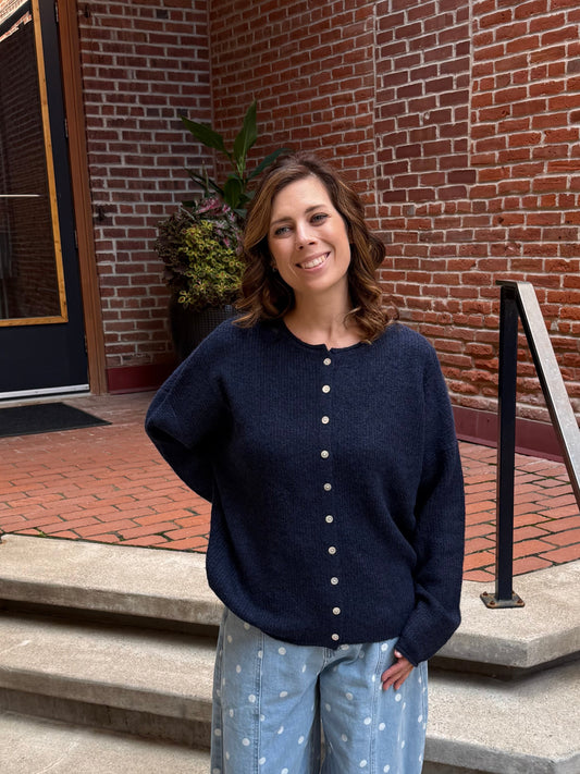 Carrie Cardigan in Navy