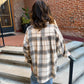 Elise Plaid Boxy Button Down Collared Long Sleeve Shirt