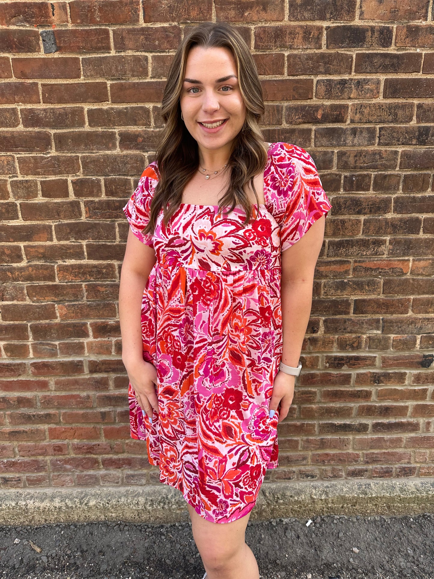Elle Square Neck Dress