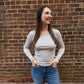 Natural Heather Second Skin Crew Long Sleeve