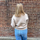Evelyn Floral Sweater in Taupe