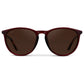 Drew Crystal Cherry Red and Dark Brown Lens Sunglasses