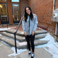 Lucy Washed Snap Up Rodeo Denim Jacket