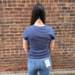Renae Rib S/S Top in Indigo