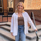 Addie White Button Down