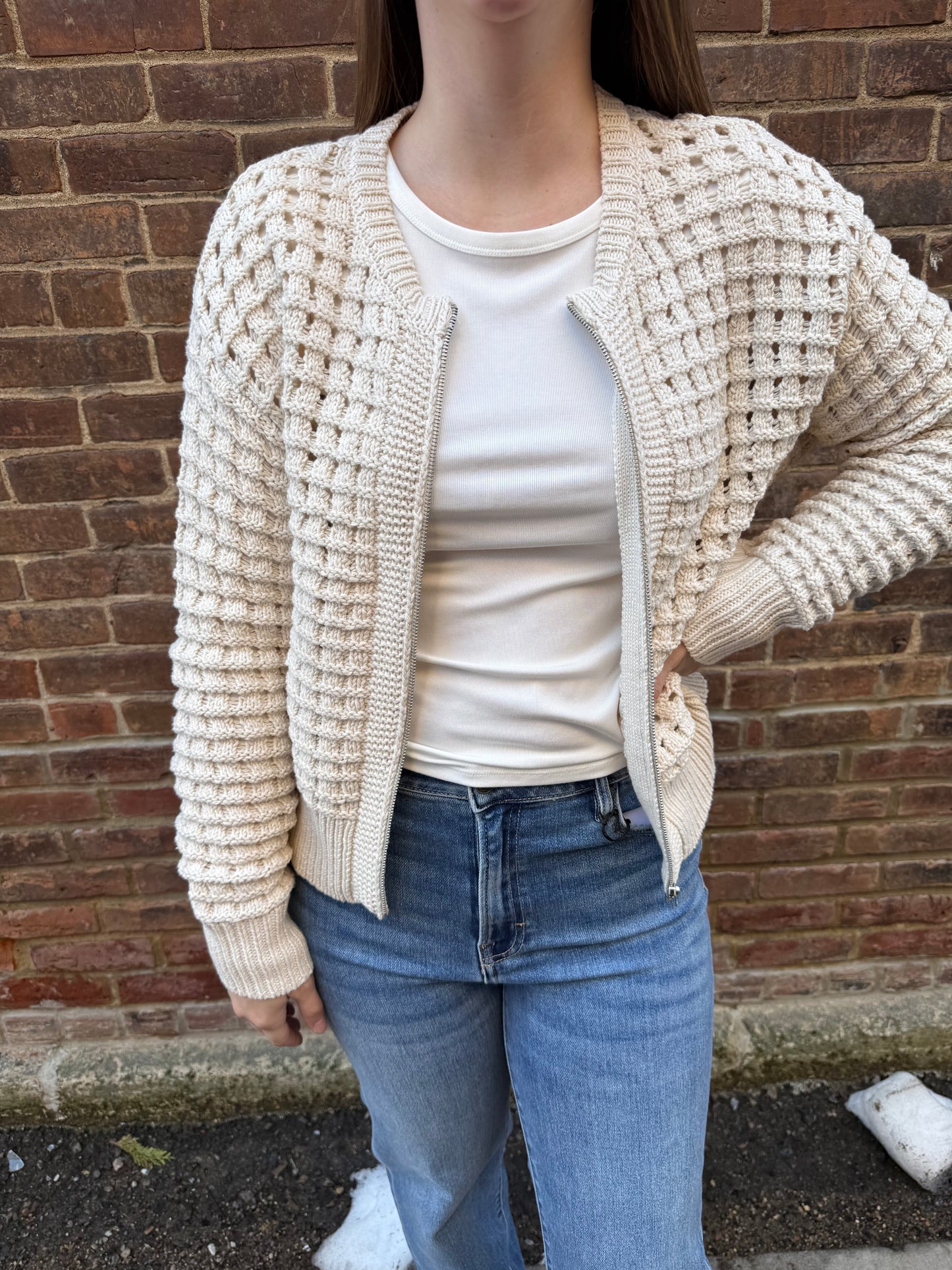 Logan Sweater Jacket Crystal