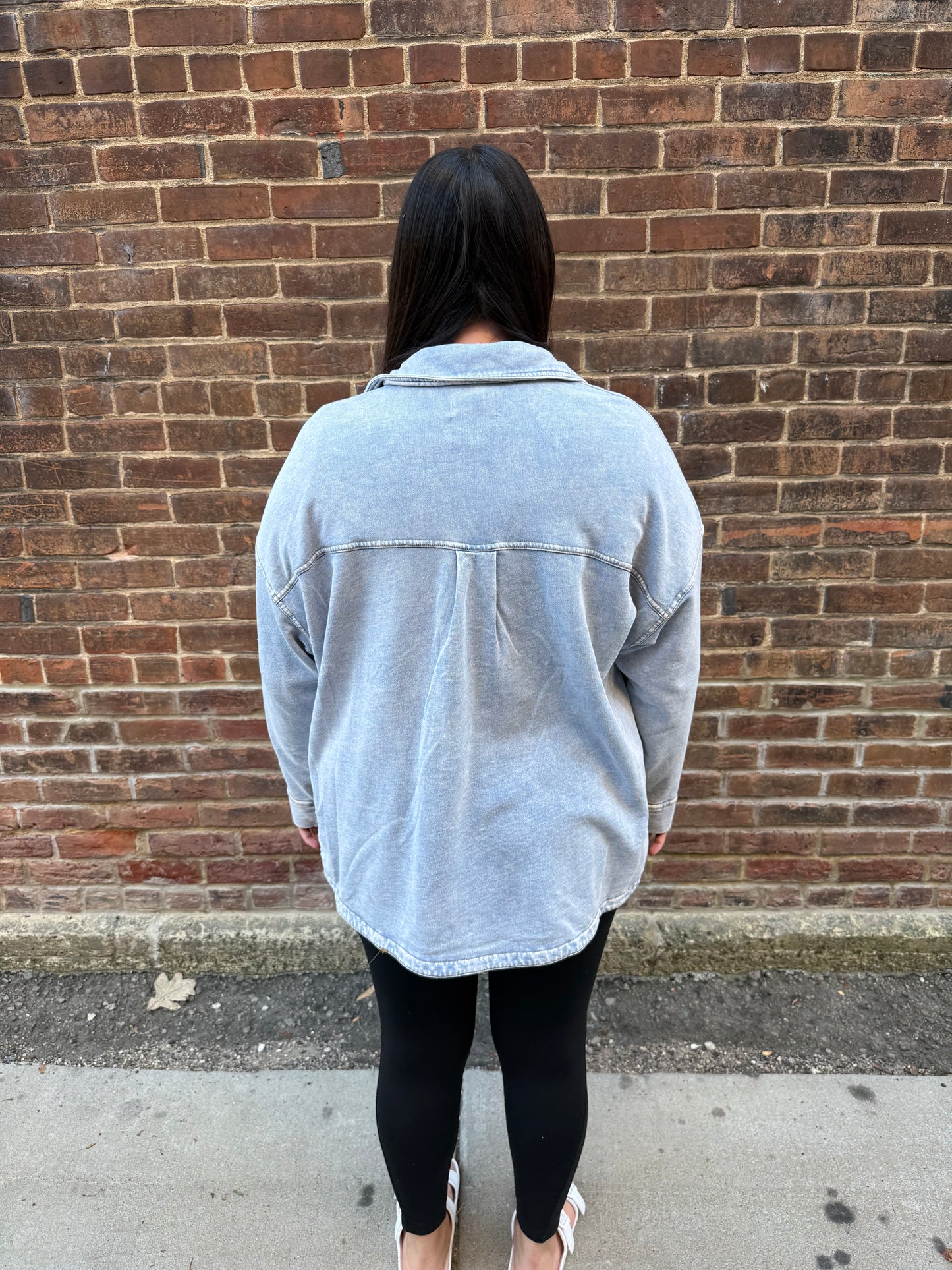 All Day Knit Denim Jacket in Washed Indigo