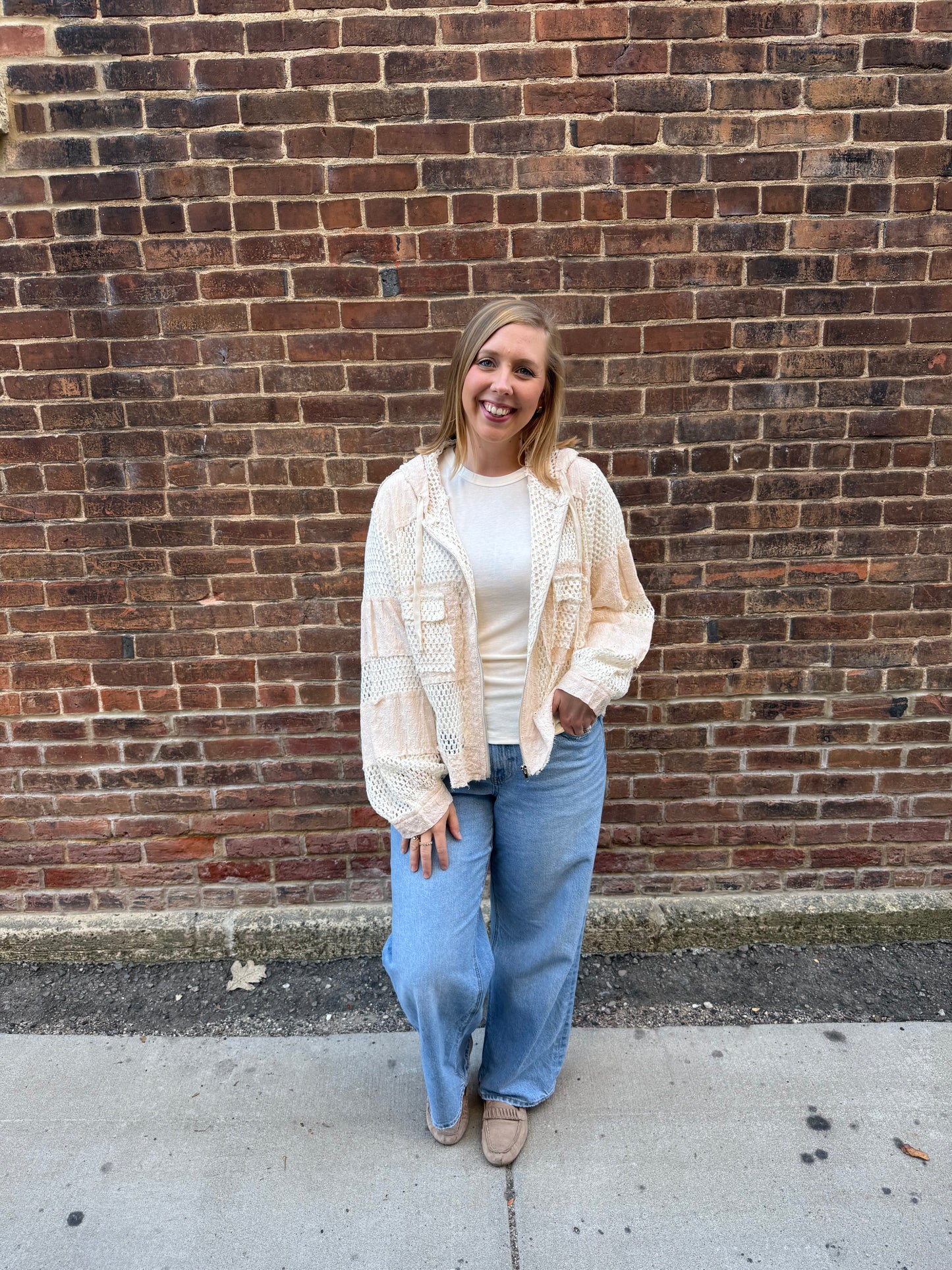 Willow Oatmeal Balloon Zipper