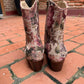 The Karina Mauve Tapestry Fall Bootie