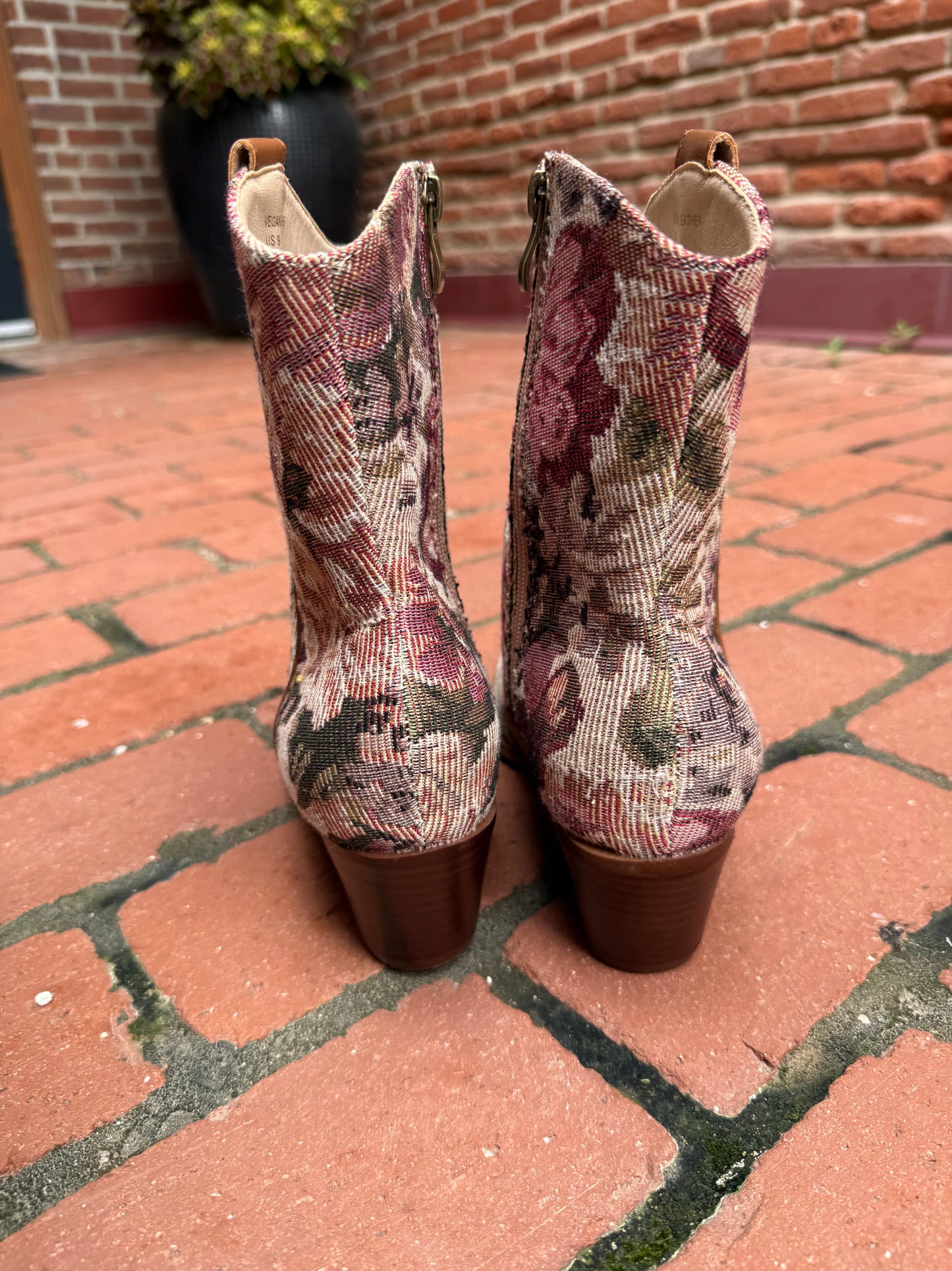 The Karina Mauve Tapestry Fall Bootie