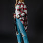 Ophelia Red, Green & White Plaid Long Flannel