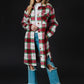 Ophelia Red, Green & White Plaid Long Flannel